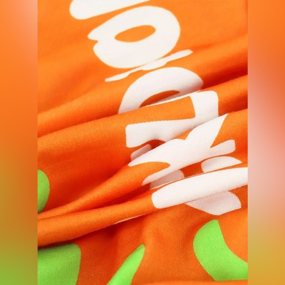 Women’s Neon Orange 🧡Slime Joggers w/ Graphic Design Size XXL ~ NEW, NEVER WORN - Picture 5 of 14